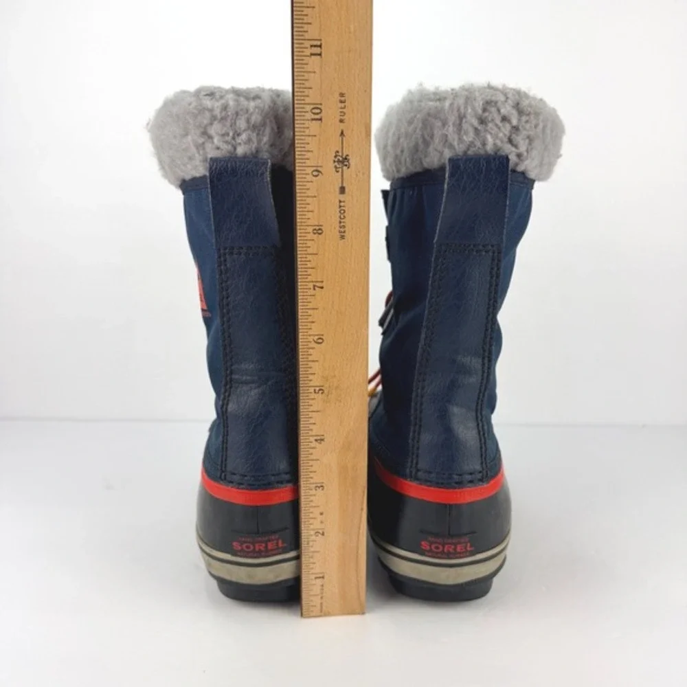 Sorel Yoot Pac 2 Size 5 Waterproof Navy Blue‎ Red Kids Snow Winter Boots Outdoor